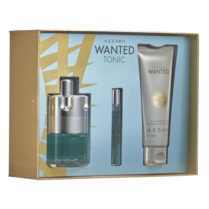 Azzaro Wanted Tonic M Edt 100Ml 3Pcs Set