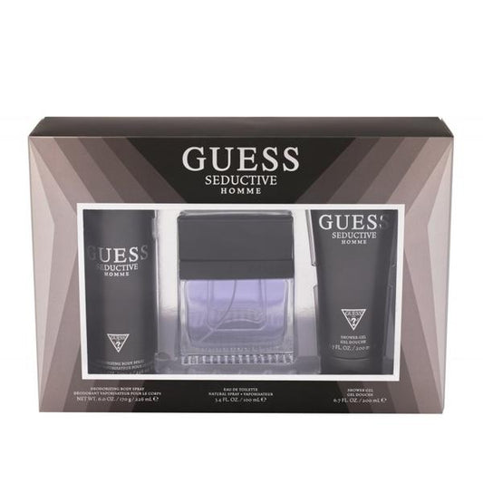 Guess Seductive Homme Edt 100Ml 3Pcs Bag Set
