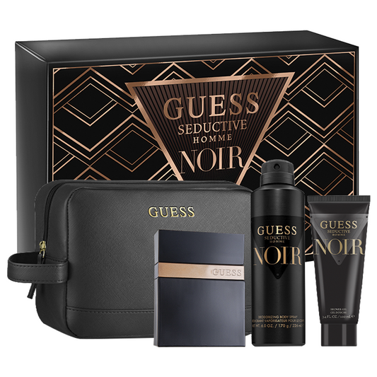 Guess Seductive Homme Noir Edt 100Ml 3Pcs Bag Set