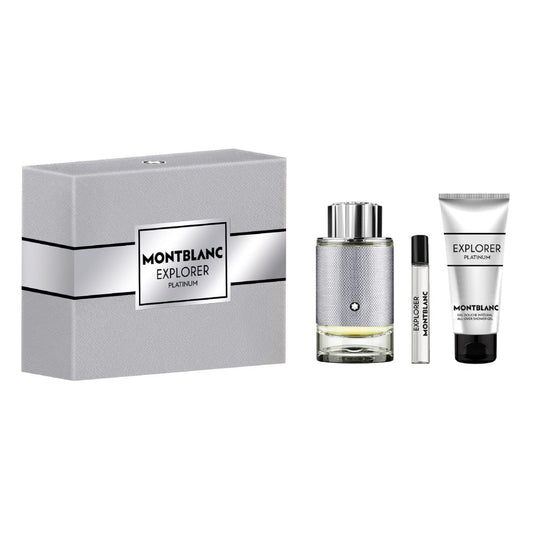Mont Blanc Explorer Platinum Edp (100ml+7.5ML+Sg) 3Pcs Set
