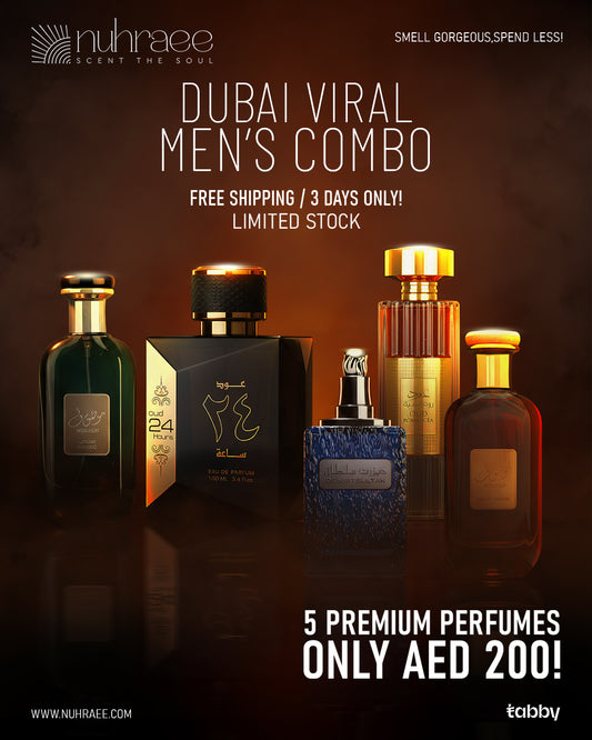 Men’s Gift Set – 5 Perfumes for AED 200 (Perfect for Any Occasion)