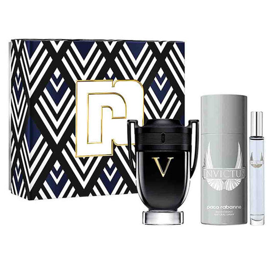 Paco Rabanne Invictus Victory Extreme Edp 100ml+Deo+10ML 3Pcs Set