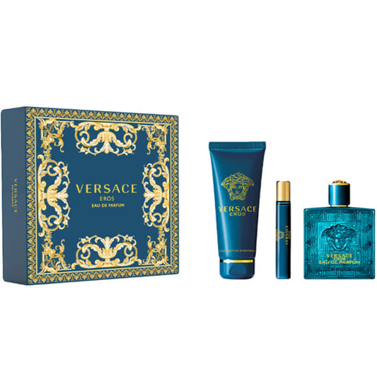 Versace Eros Edp 100ml M 3 Pcs Set